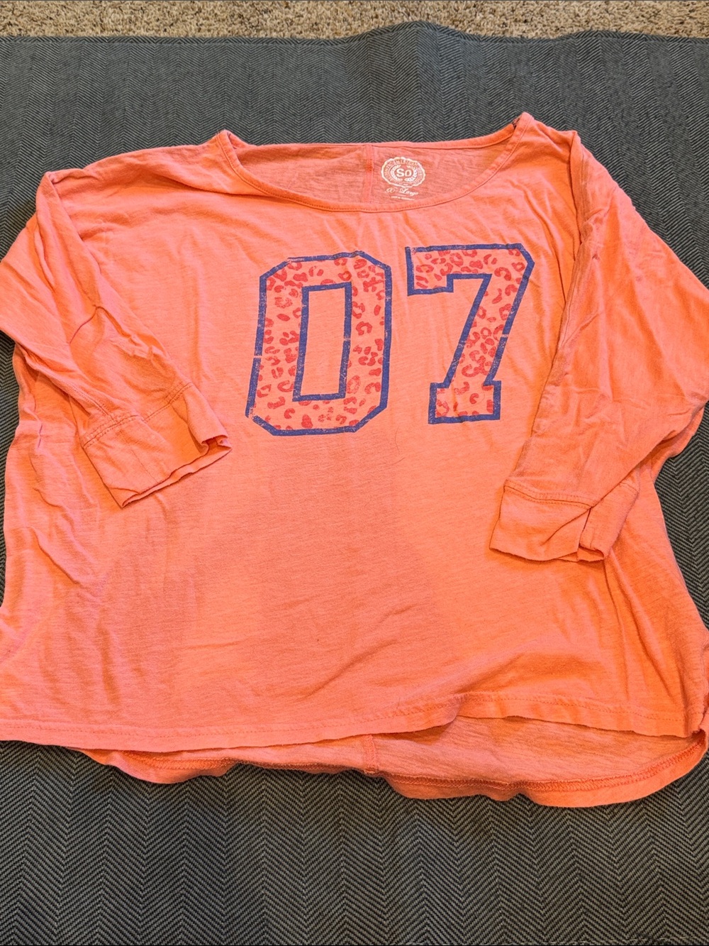 Coral '07' Graphic Top XL